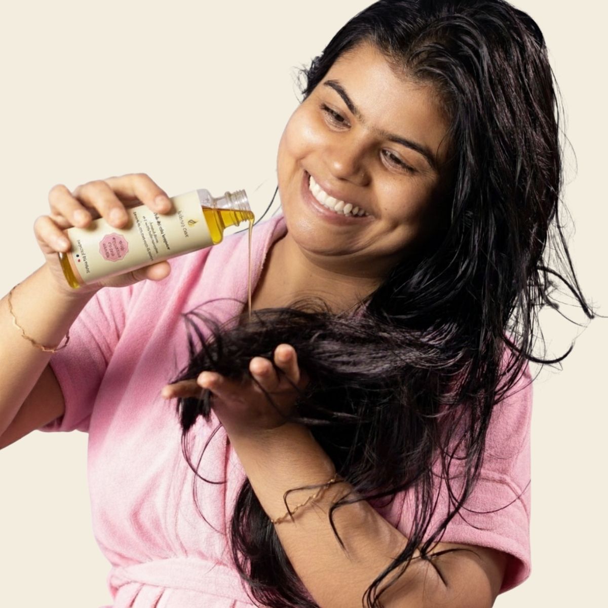 Huile de soin longueur - cheveux secs et ternes